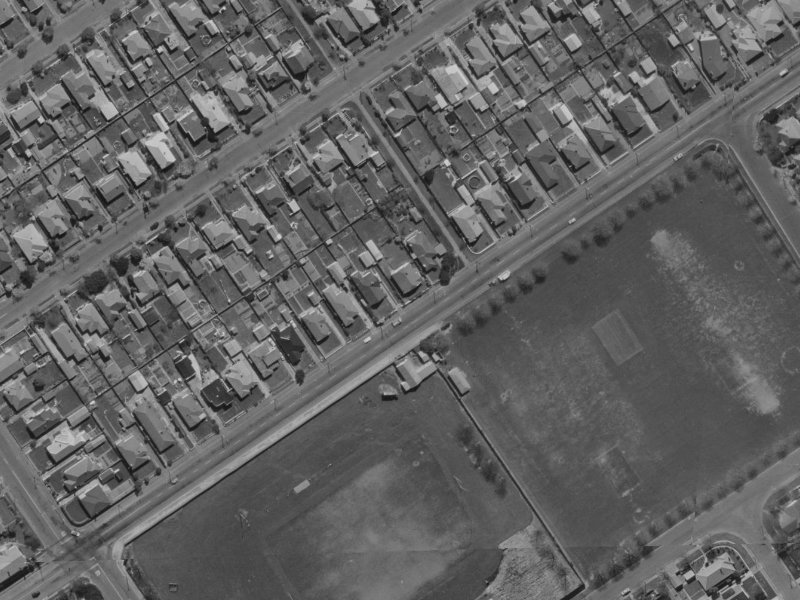 181A Innes Road from the air, 1970-1974