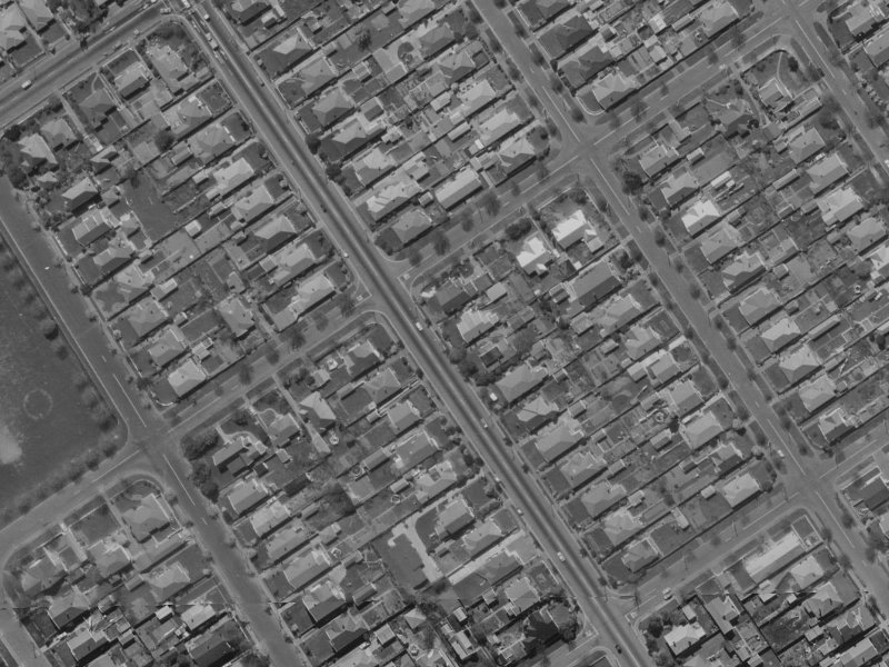 208E Cranford Street from the air, 1970-1974