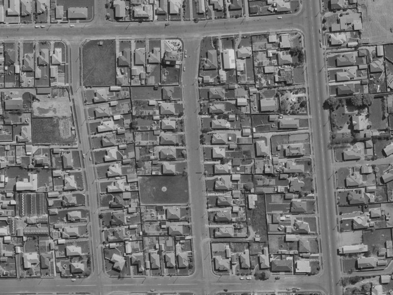47 Sabina Street from the air, 1970-1974