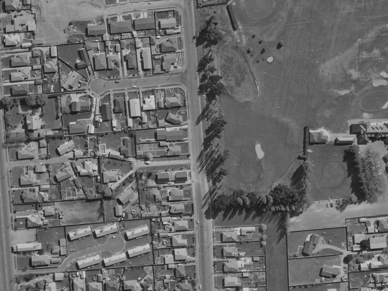 57 Golf Links Road from the air, 1970-1974