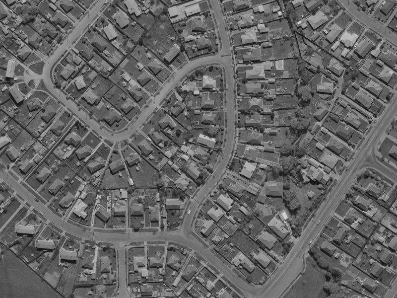 9 Wayside Avenue from the air, 1970-1974