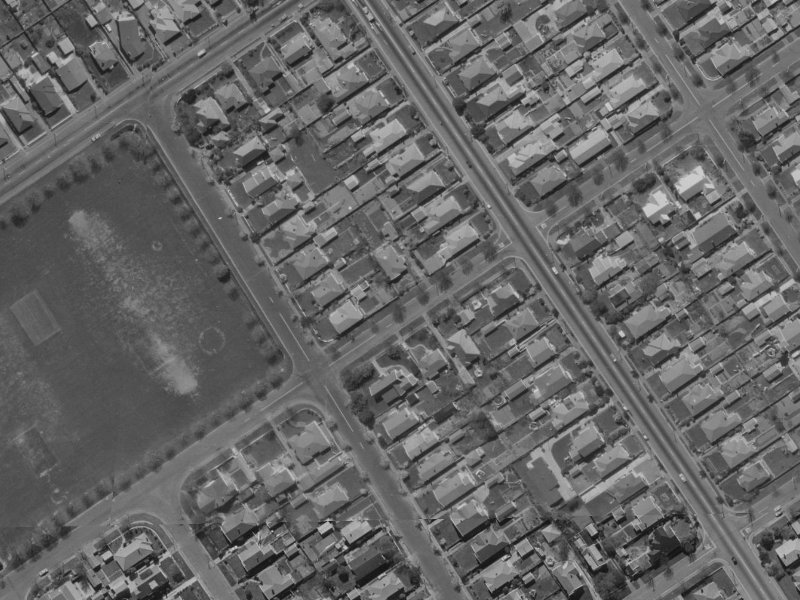 83 Malvern Street from the air, 1970-1974
