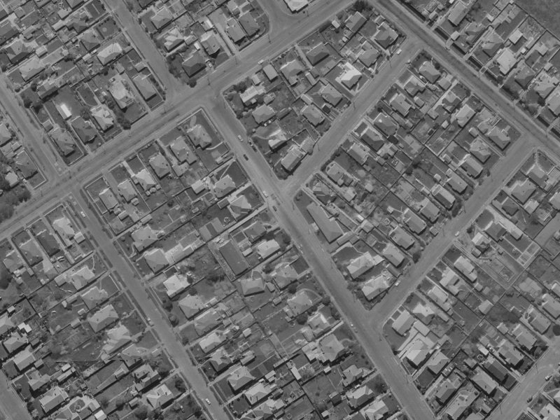 105 Flockton Street from the air, 1970-1974