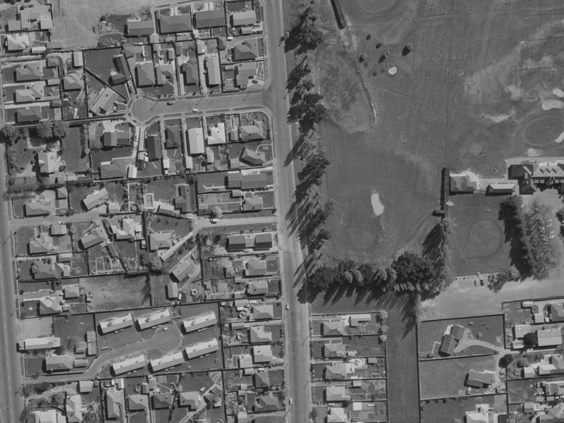 55 Golf Links Road from the air, 1970-1974