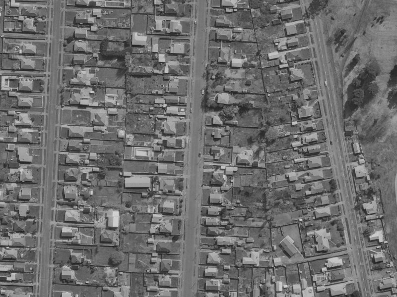 53A Sinclair Street from the air, 1970-1974