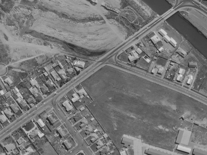 318 Wainoni Road from the air, 1970-1974