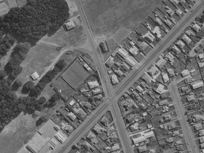 148 Shaw Avenue from the air, 1970-1974