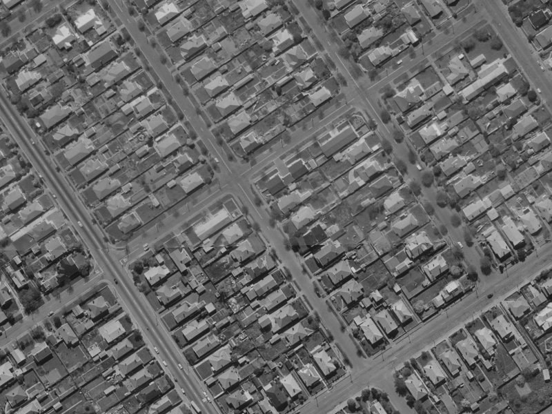 90 Mersey Street from the air, 1970-1974