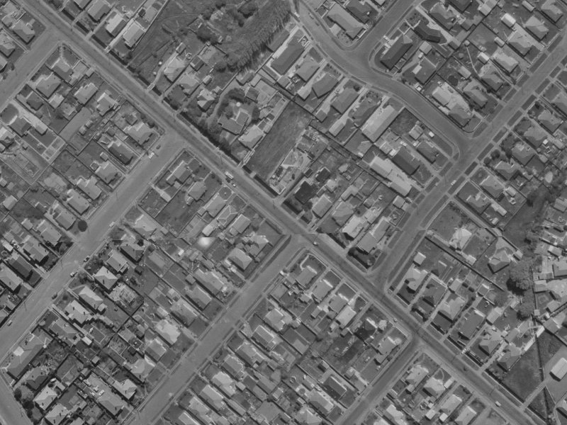 55 Aylesford Street from the air, 1970-1974