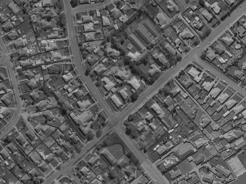 124 Aorangi Road from the air, 1970-1974