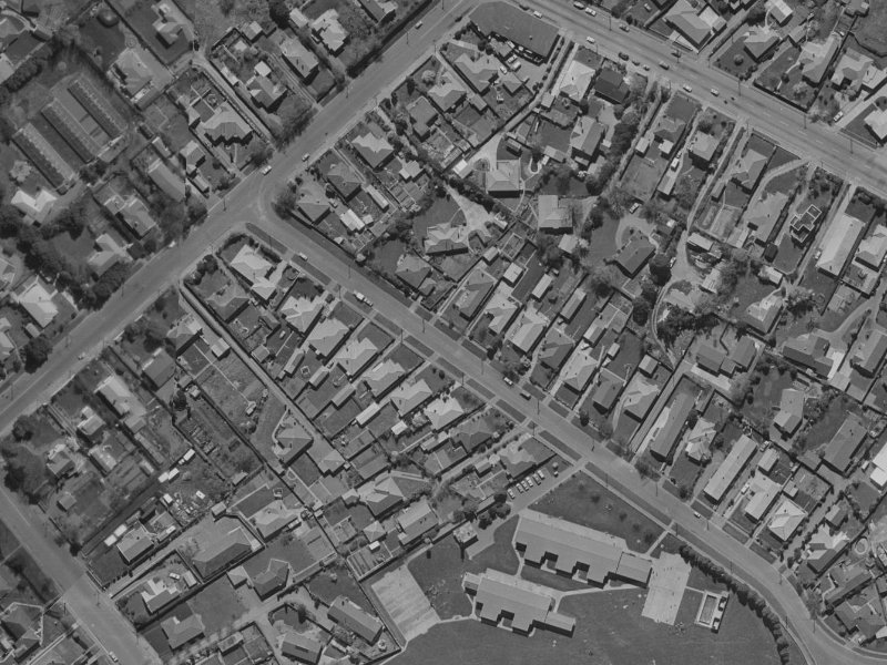 9 Colwyn Street from the air, 1970-1974