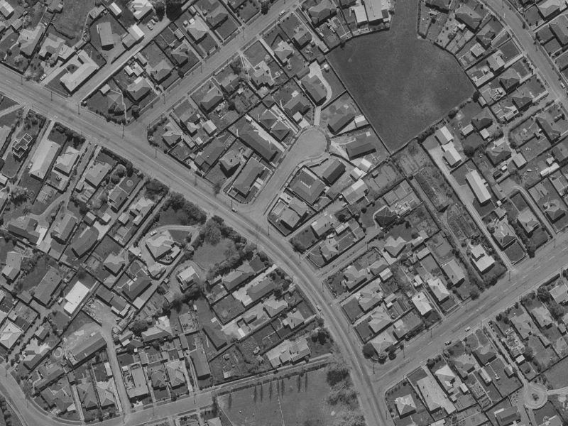 160 Wairakei Road from the air, 1970-1974