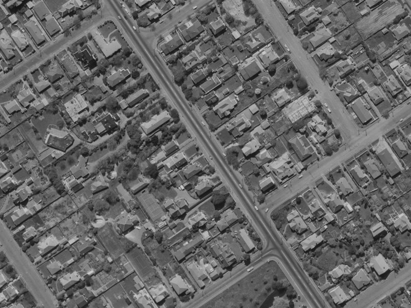 371A Papanui Road from the air, 1970-1974