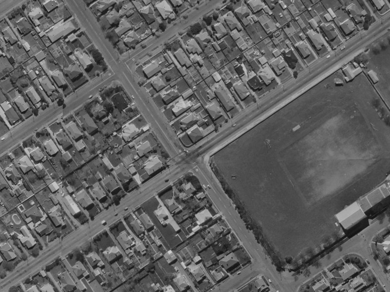 153 Innes Road from the air, 1970-1974