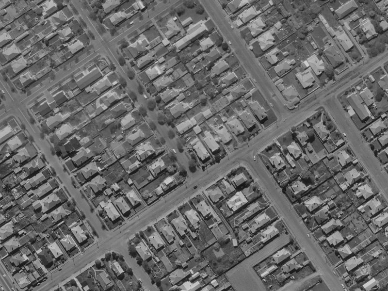 2 Severn Street from the air, 1970-1974