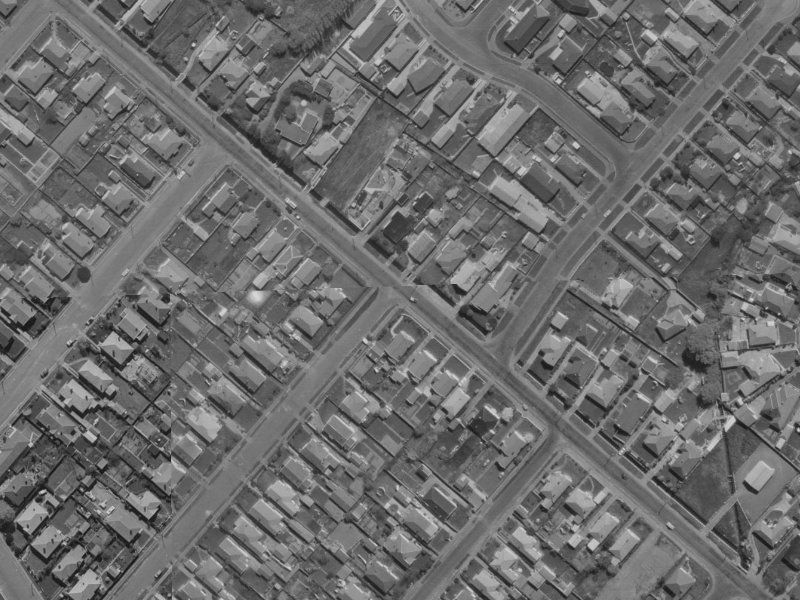 70 Aylesford Street from the air, 1970-1974
