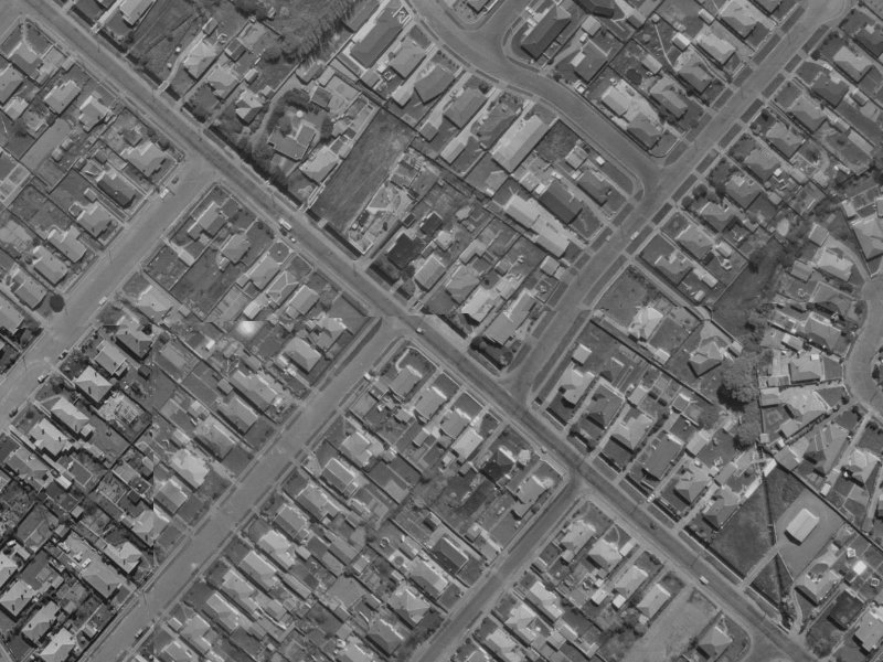 63 Aylesford Street from the air, 1970-1974