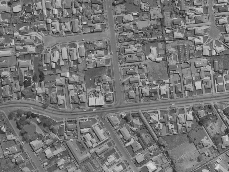 147 Queensbury Street from the air, 1970-1974