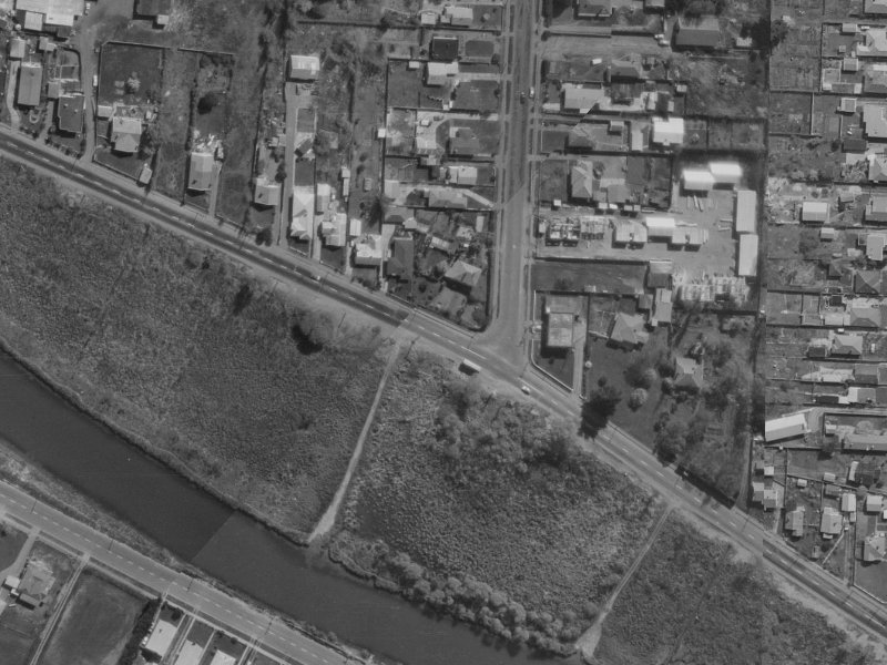 New Brighton Road from the air, 1970-1974