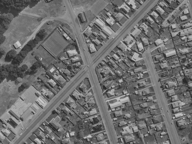 155 Shaw Avenue from the air, 1970-1974