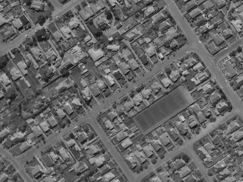 37 Halton Street from the air, 1970-1974