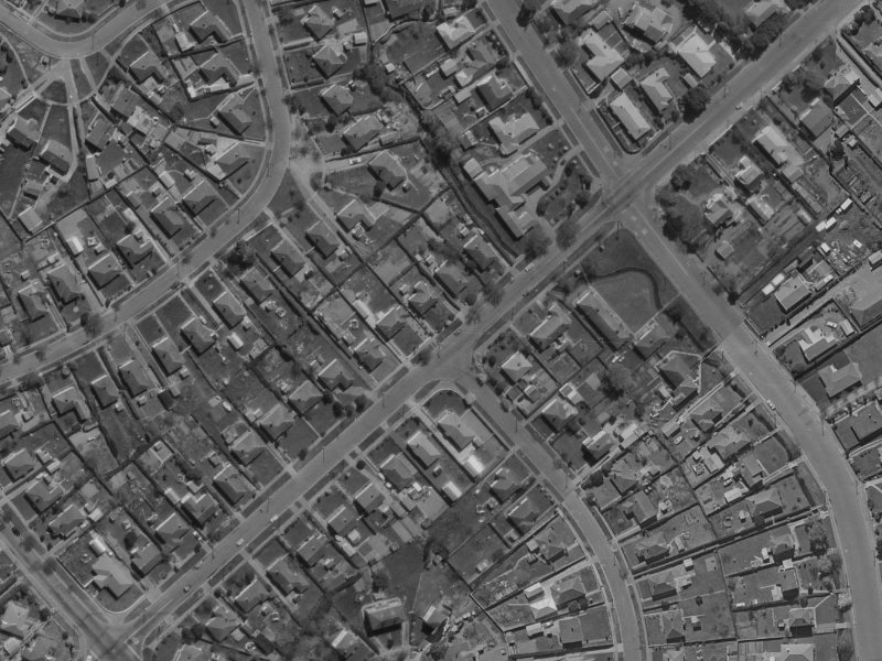 134 Aorangi Road from the air, 1970-1974