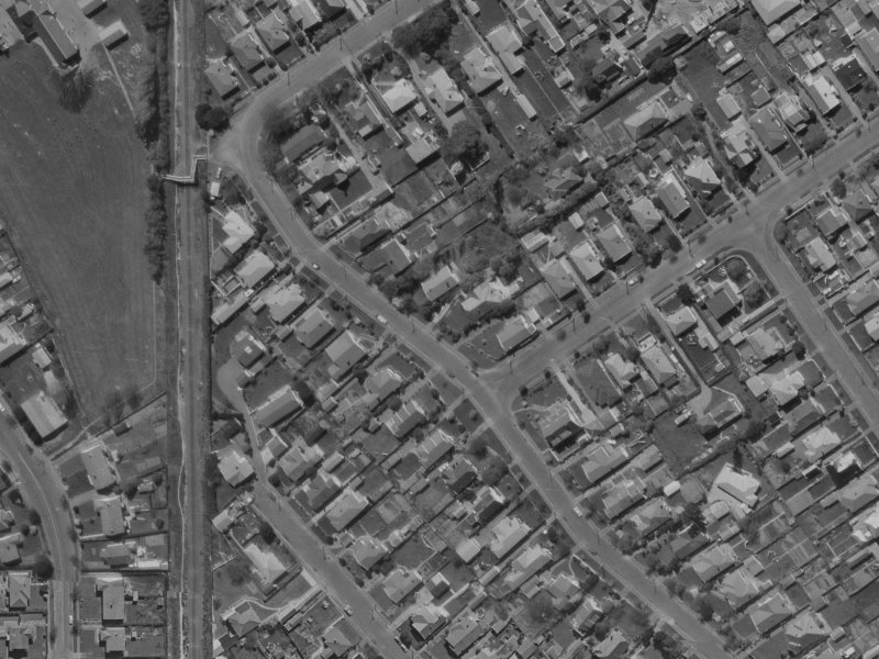 70 Hartley Avenue from the air, 1970-1974