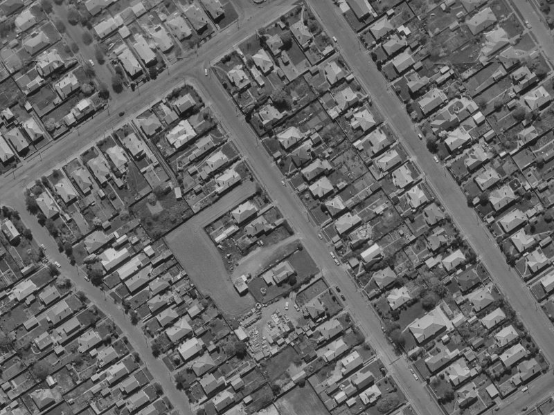 105 Forfar Street from the air, 1970-1974