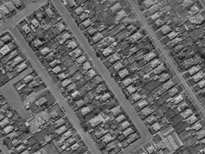Mayfield Avenue from the air, 1970-1974