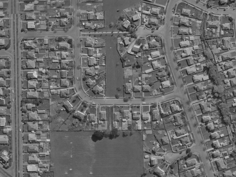 8 Riselaw Street from the air, 1970-1974