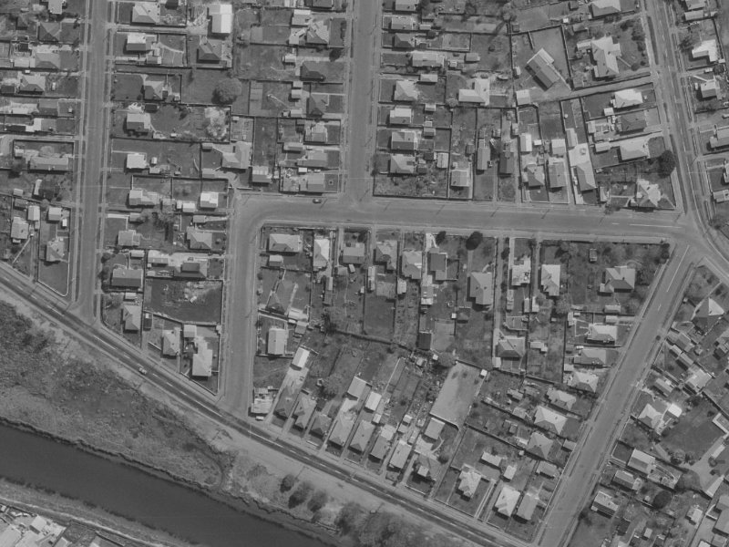 Rawson Street from the air, 1970-1974