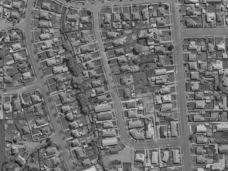 38 Arawa Street from the air, 1970-1974