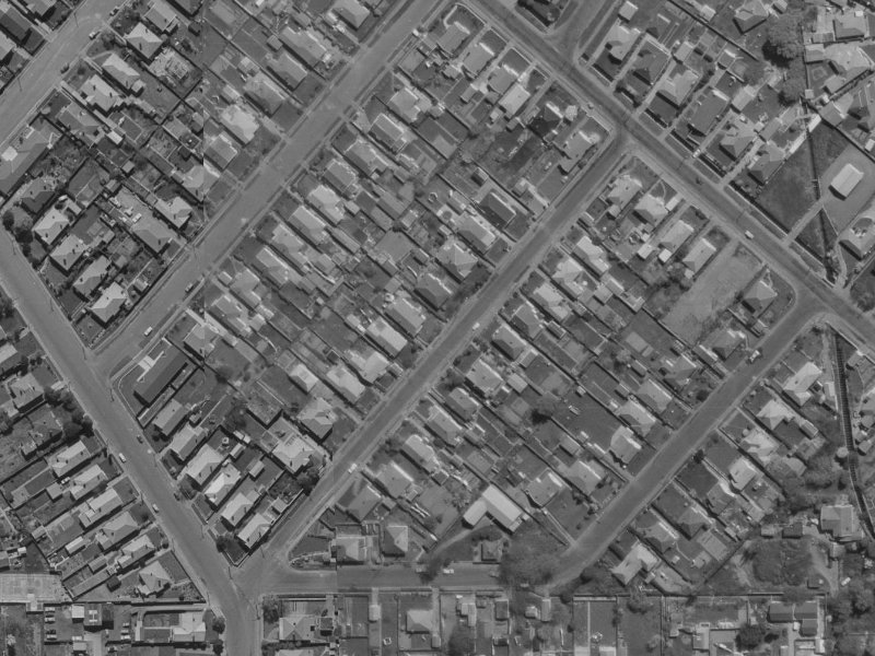 29 Thornton Street from the air, 1970-1974