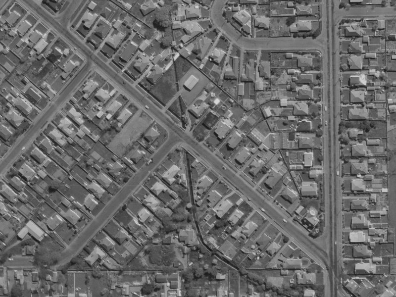 122 Alsford Street from the air, 1970-1974