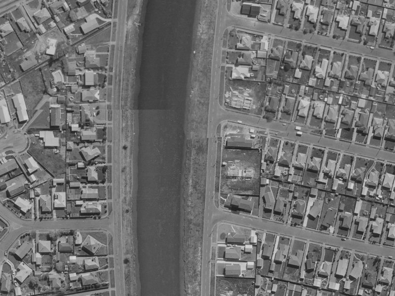 1078 Avonside Drive from the air, 1970-1974