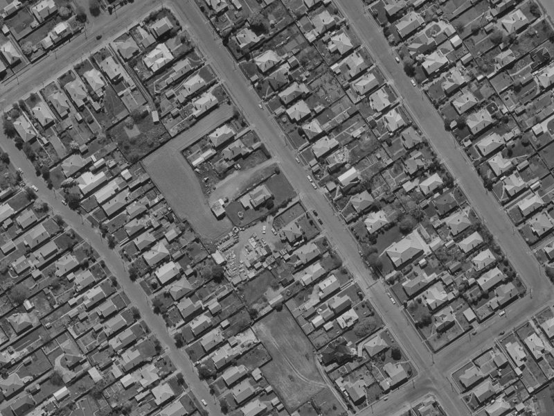 91 Forfar Street from the air, 1970-1974
