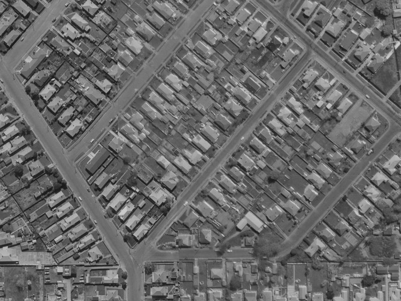 21 Thornton Street from the air, 1970-1974