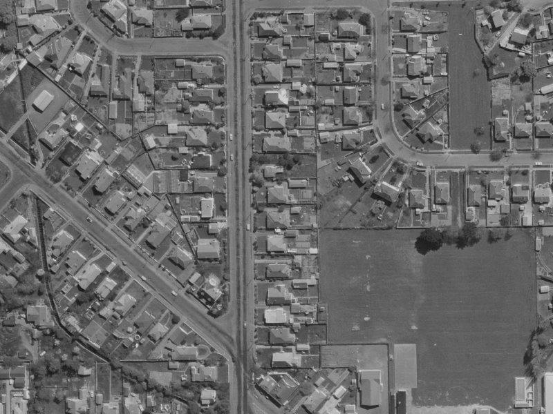 232 Hills Road from the air, 1970-1974