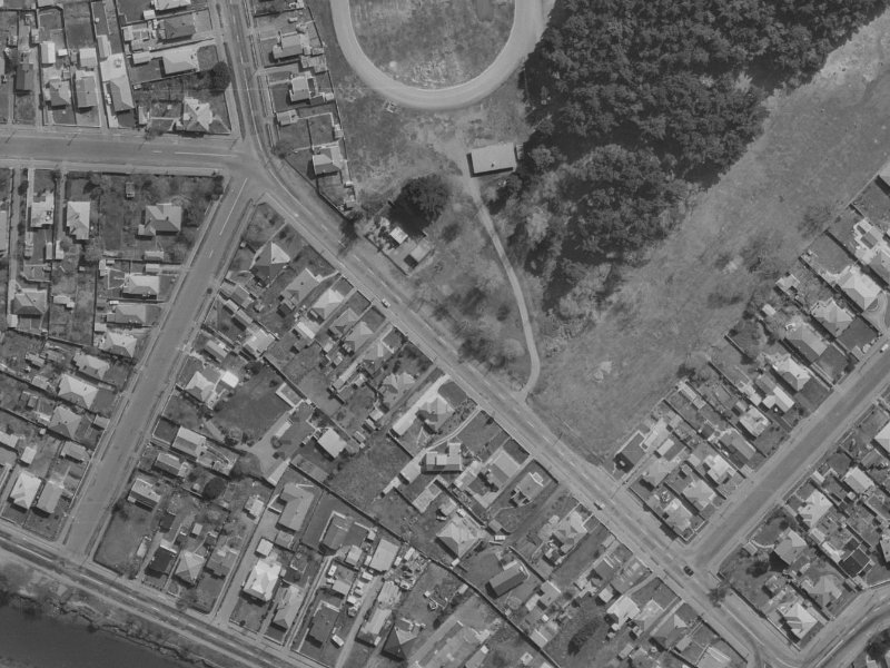 366 Keyes Road from the air, 1970-1974