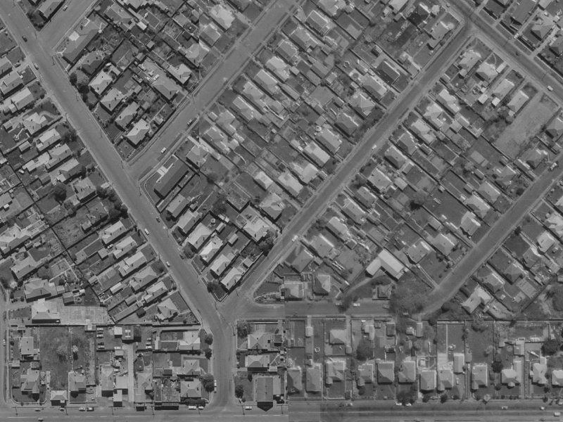 15 Thornton Street from the air, 1970-1974