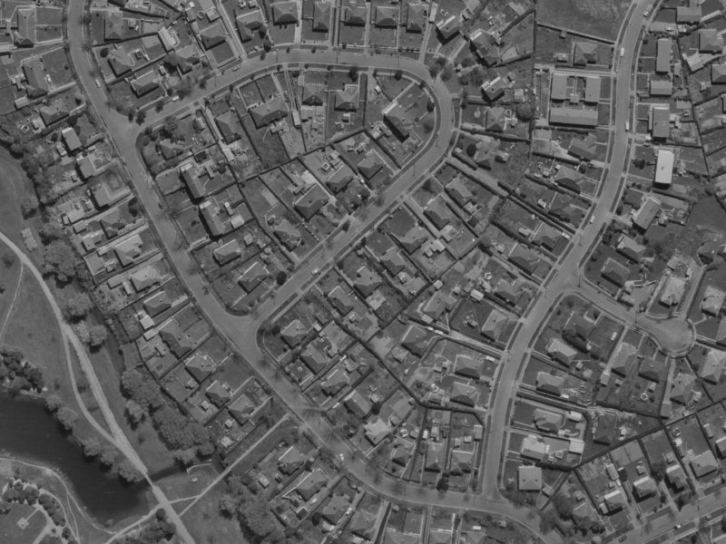 6 Attlee Crescent from the air, 1970-1974