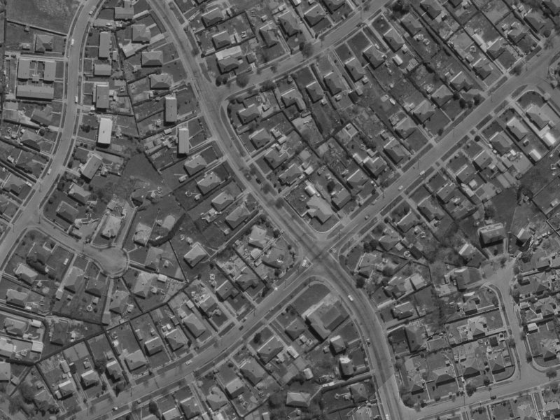 319 Clyde Road from the air, 1970-1974