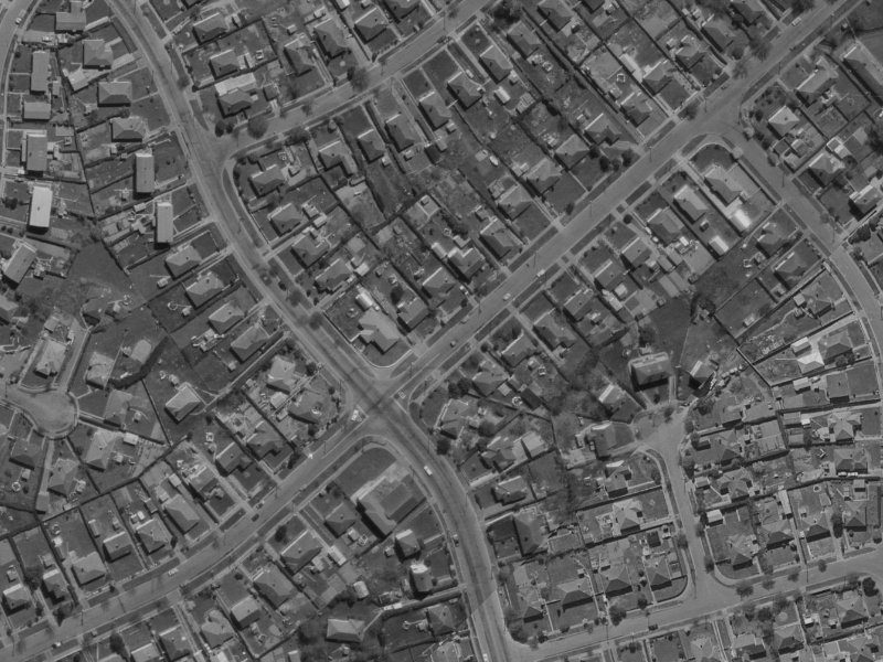 152A Aorangi Road from the air, 1970-1974