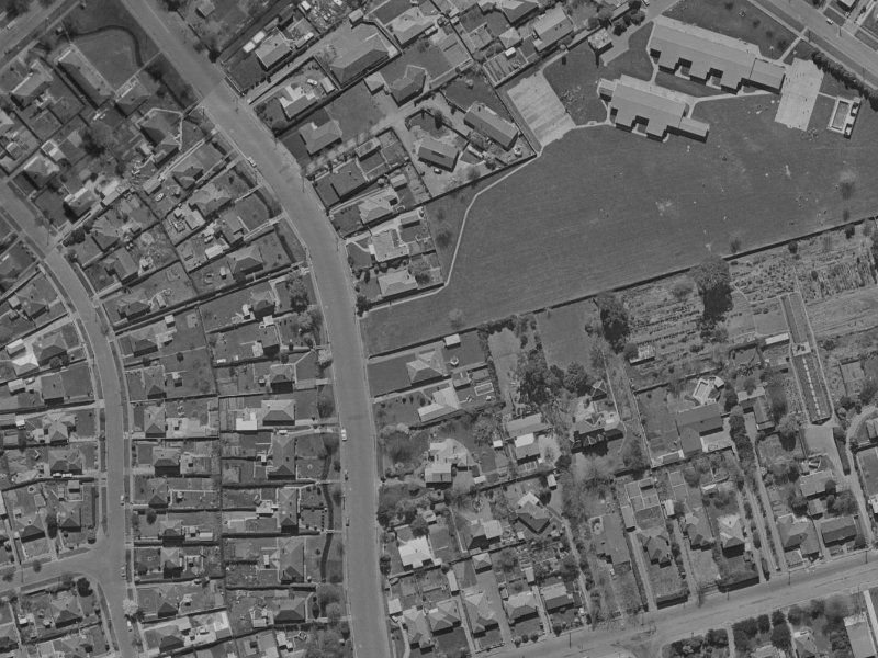 24 Brookside Terrace from the air, 1970-1974