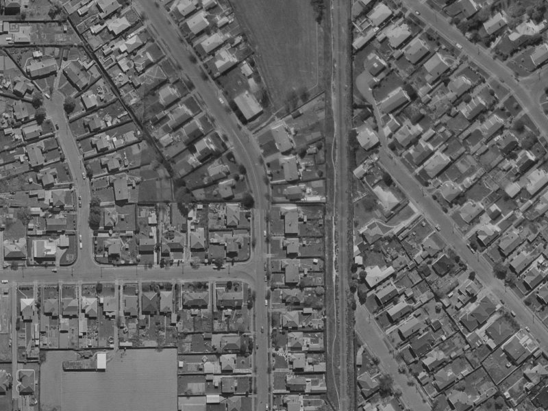 40 Westholme Street from the air, 1970-1974