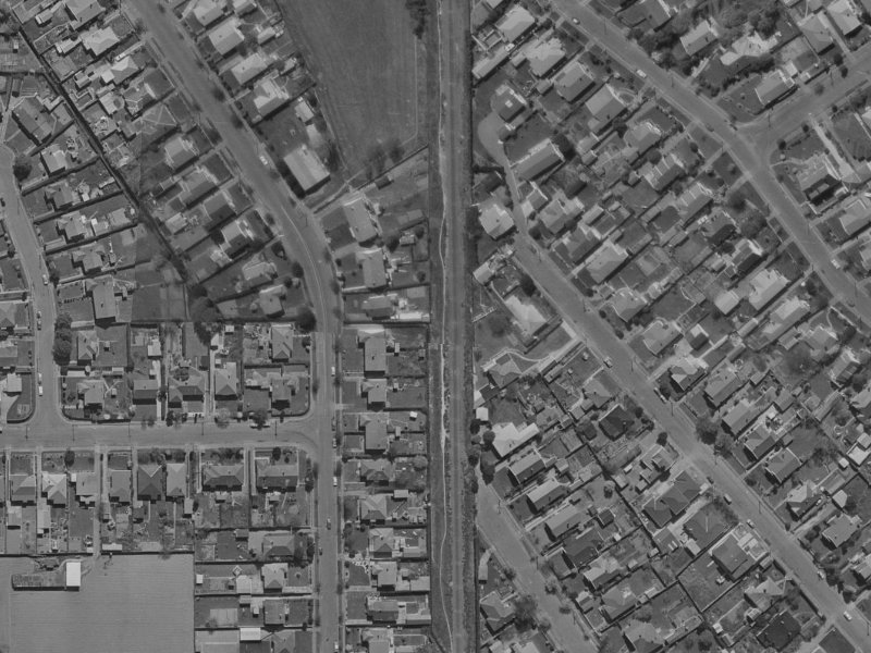 42 Westholme Street from the air, 1970-1974