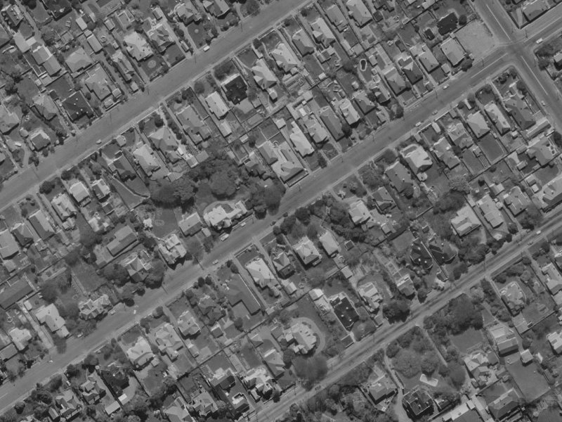 56 Knowles Street from the air, 1970-1974