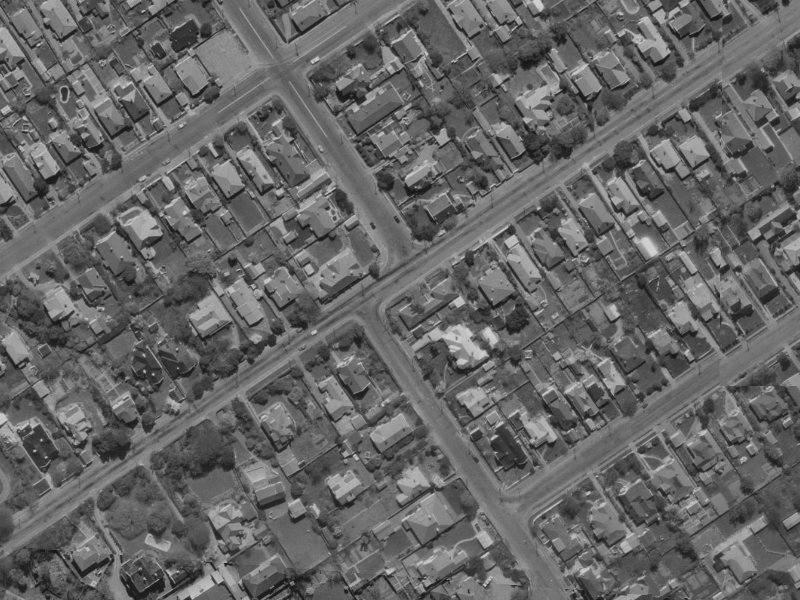 90 Browns Road from the air, 1970-1974