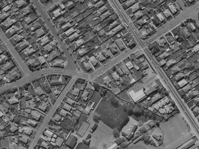84 Westminster Street from the air, 1970-1974