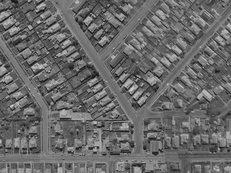 23 Flockton Street from the air, 1970-1974